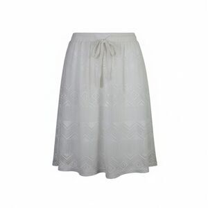 Joe B White Eyelet Pattern Mini Skirt Size Medium